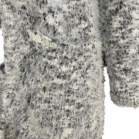 Retrology Fuzzy M Open-Front Cardigan Cozy Knit Soft Casual Layering Casual - Picture 5 of 10